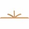 Ekena Millwork Richland Timber Gable Bracket, Western Red Cedar, 108"W x 40"H x 3 1/2"D x 3 1/2"F, 9/12 Pitch GBW108X40X0404RIC00SWR - alternate 2